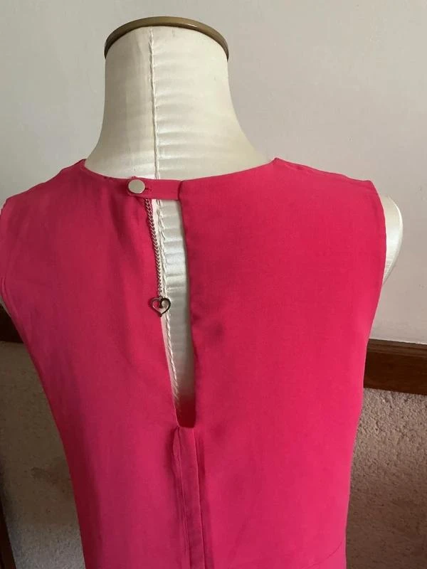 raspberry sleeveless long summer dress brand Formul size 40 – photo 2